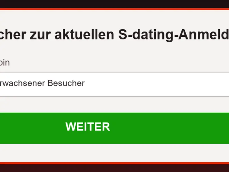 Sichere Vorschau des S-dating-Formulars